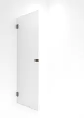 Dusjd&#248;r rett EMIL 90 90x200cm klart glass b&#248;rstet ros&#232;gull