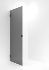 Dusjd&#248;r rett EMIL 100 100x200 cm sotet glass b&#248;rstet ros&#232;gull