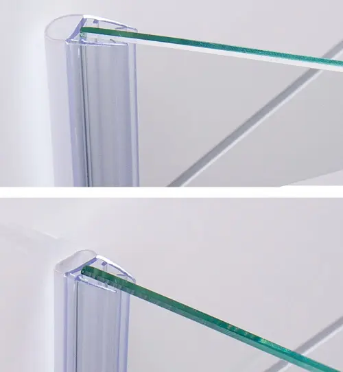 Pakningslist dusjdør MATS nisje 6mm glass til vegg klar pvc 