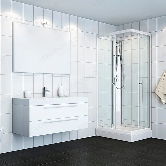 Dusjkabinett KIEV standard 70x90 70x90x210cm venstre hvit/klar 