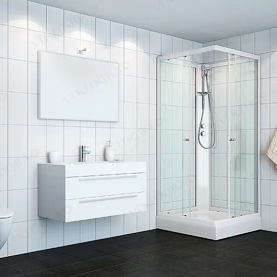 Dusjkabinett KIEV standard 90x90 lav 90x90x190cm hvit/klar 
