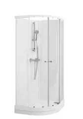 Dusjkabinett SOFIA basic 70x90 V 70x90x210cm venstre hvit/hvit