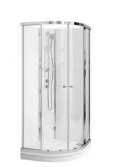 Dusjkabinett SOFIA standard 90x90 90x90x210cm s&#248;lv/hvit
