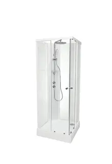 Dusjkabinett SOFIA rett pluss 90x90 90x90x210cm hvit/hvit