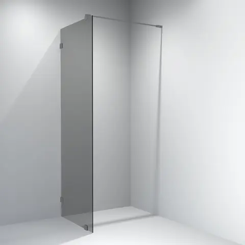 Glassfelt EMIL 90 90x200cm sotet glass b&#248;rstet gr&#229;