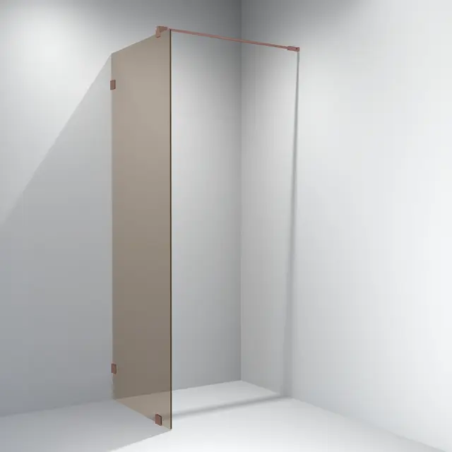 Glassfelt EMIL 90 90x200 cm bronse glass børstet rosègull 