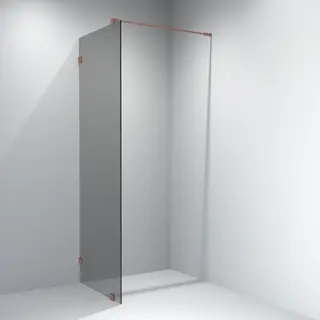 Glassfelt EMIL 90 90x200 cm sotet glass b&#248;rstet ros&#232;gull