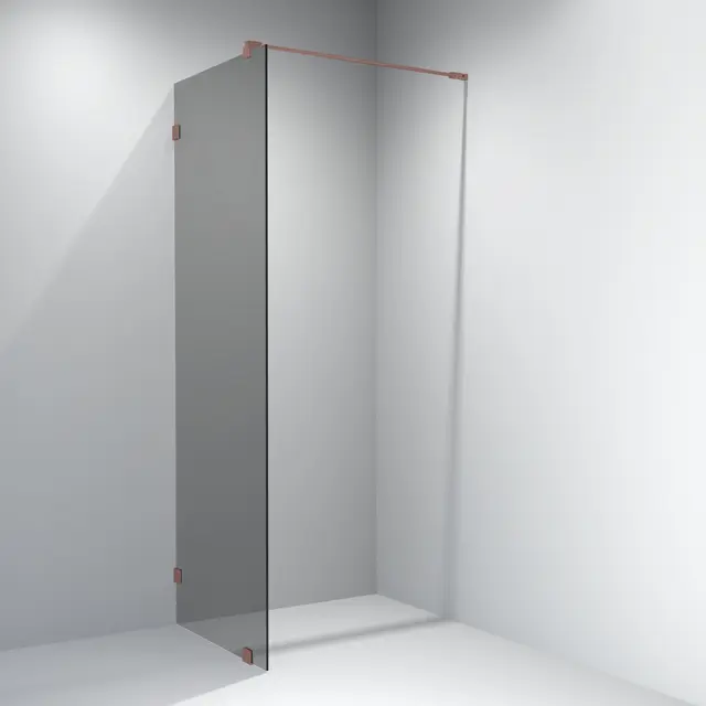 Glassfelt EMIL 100 100x200 cm sotet glass børstet rosègull 