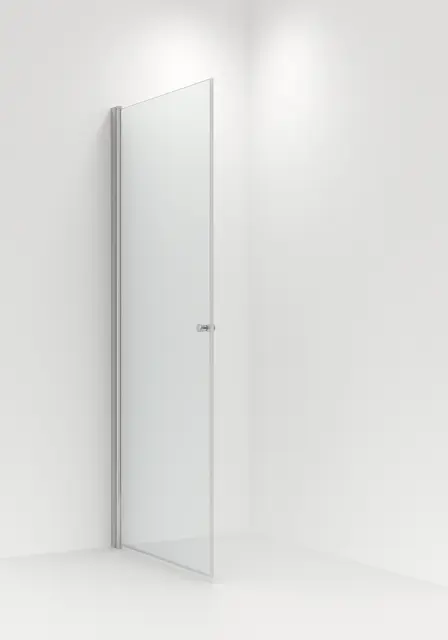 Dusjdør rett BRAGE 100 100x195cm sølv 