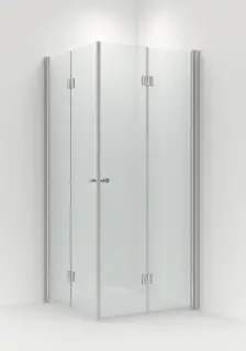 Dusjhjørne leddet Brage 70x80 H 70x80x195cm høyre sølv/klar