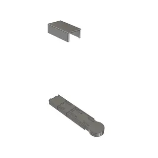 Toppdeksel &amp; shims, krom Brage