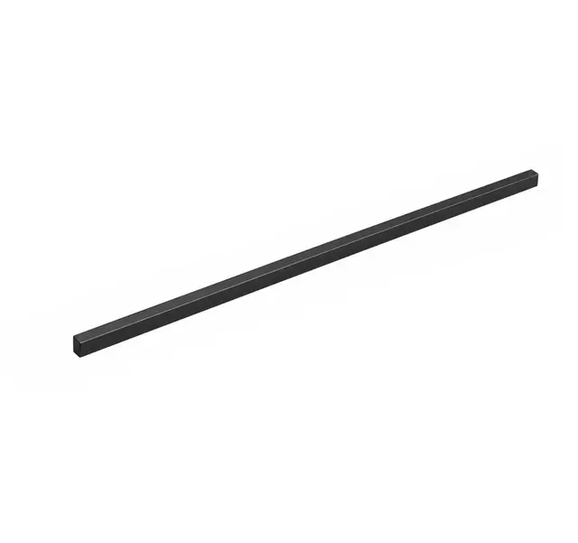 Støttestag hul profil 112cm Sort matt 