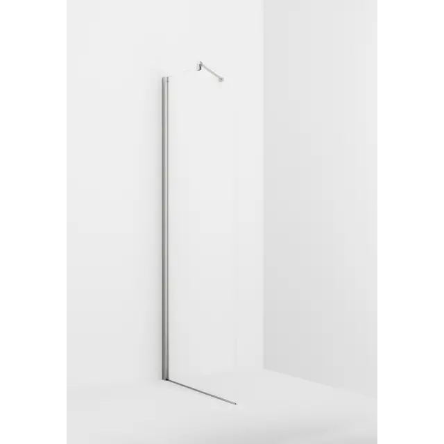 Glassfelt med profil LIAM 100 100x193cm sølv/klar 