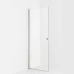 Dusjdør rett LIAM 85 85x195cm sølv/klar