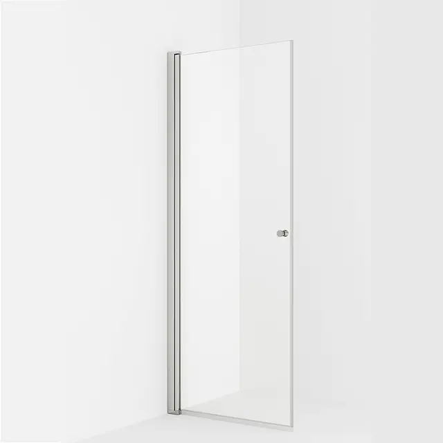 Dusjdør rett LIAM 85 85x195cm sølv/klar 