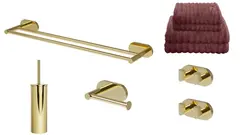 Pakke, liten - Luna rund med håndklær Gull (se info)