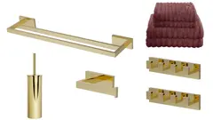 Pakke, stor - Luna rett med håndklær Gull (se info)