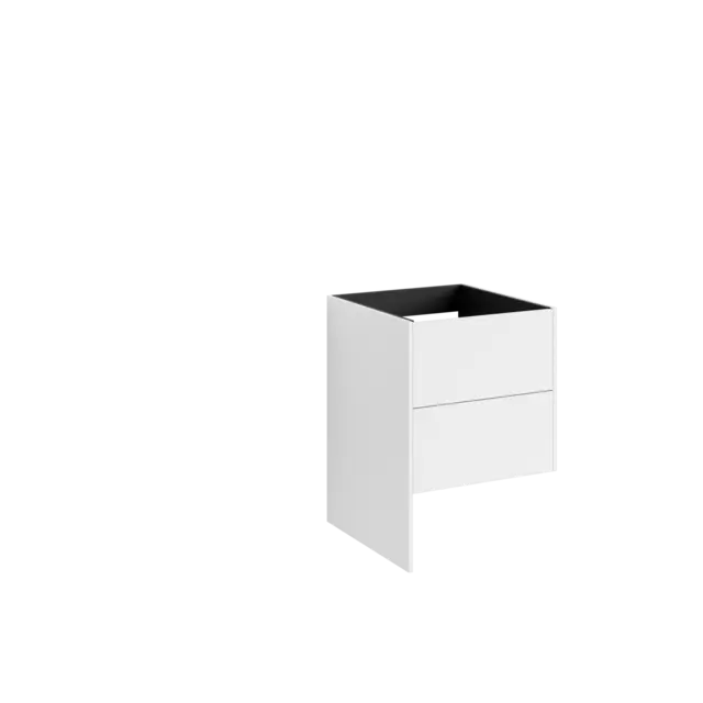Servantskap FAY 60 lang sideplate Hvit matt 
