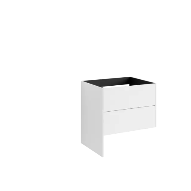 Servantskap FAY 80 lang sideplate Hvit matt 