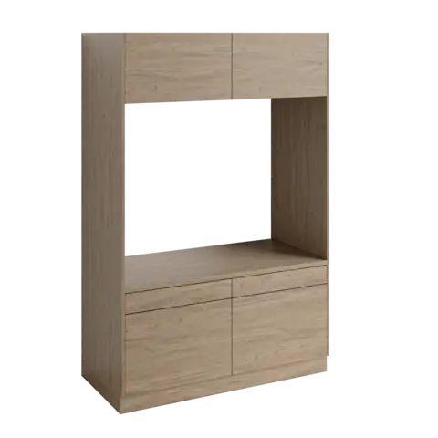 Modul slett Fay enkel Hvit matt / Skandinavisk Eik