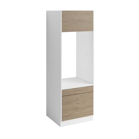 Modul slett Fay enkel Hvit matt / Skandinavisk Eik