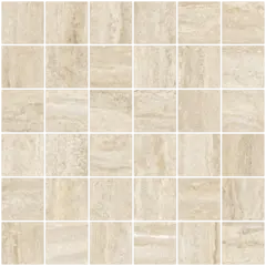 Gulv- og veggmosaikk Travertino 5x5 Matt Gold 1 m2 pk (2 890,- m2)