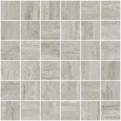 Gulv- og veggmosaikk Travertino 5x5 Matt Greige 1 m2 pk (2 890,- m2)