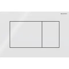Betjeningsplate Sigma01 rett hvit dobbeltskyll