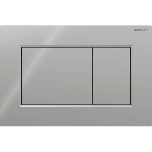 Betjeningsplate Sigma01 rett krom dobbeltskyll 