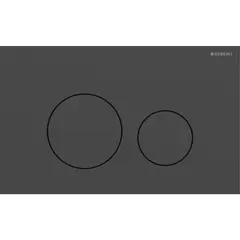 Betjeningsplate Sigma40 rett sort matt stål easy clean