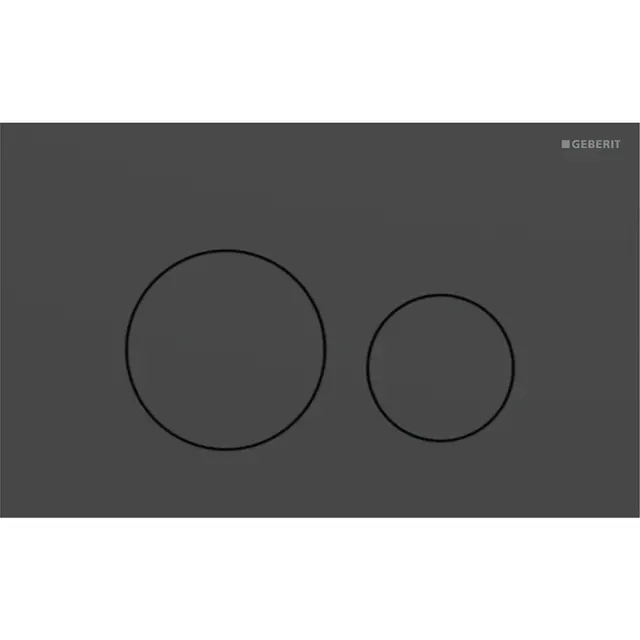 Betjeningsplate Sigma40 rett sort matt stål easy clean 