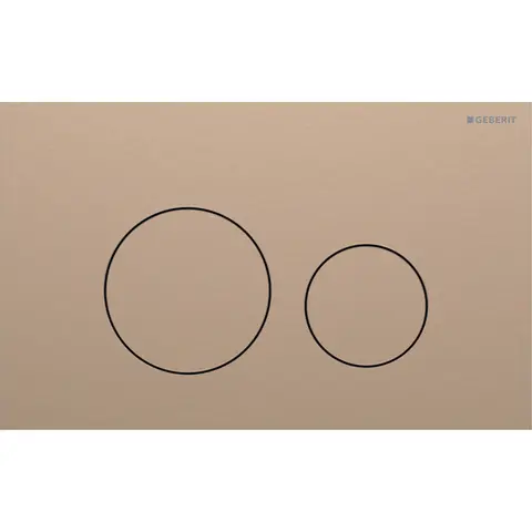 Betjeningsplate Sigma40 rund rødgull stål easy clean