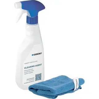 Geberit AquaClean rengjøringssett Sprayflaske og klut