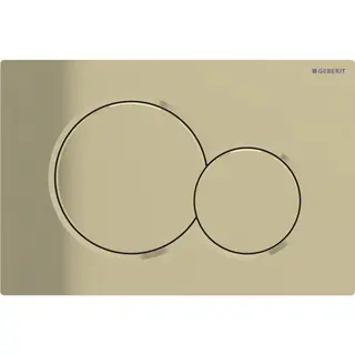 Betjeningsplate Sigma01 rund messing dobbeltskyll
