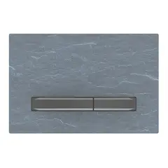 Betjeningsplate Sigma50 rett skifer/svartkrom sink dblskyll