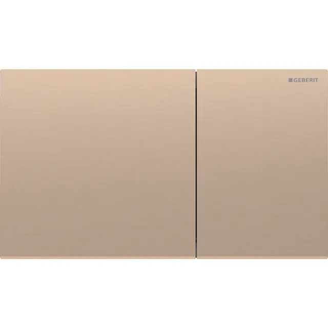 Betjeningsplate Sigma70 rett rødgull stål dobbeltskyll 