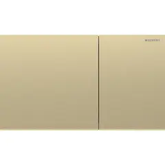 Betjeningsplate Sigma70 rett messing stål dobbeltskyll