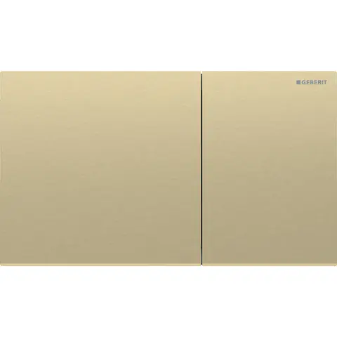 Betjeningsplate Sigma70 rett messing stål dobbeltskyll