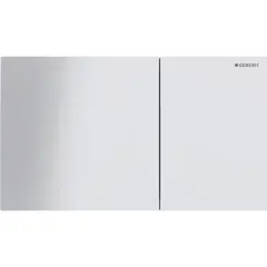 Betjeningsplate Sigma70 rett hvit glass dobbeltskyll