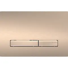 Betjeningsplate Sigma50 rett rosegull/rosegull sink dblskyll