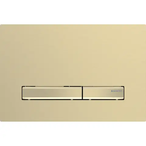 Betjeningsplate Sigma50 rett messing messing sink dblskyll