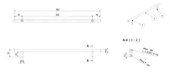 H&#229;ndtak FATT 39 39cm b&#248;rstet messing