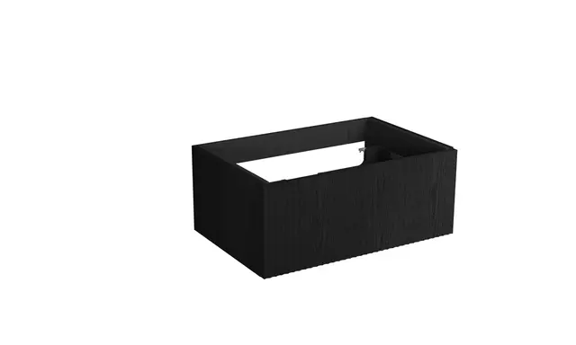 Servantskap bølge MIE DEMI 80 80x46x29cm sort eik finer servant x1 