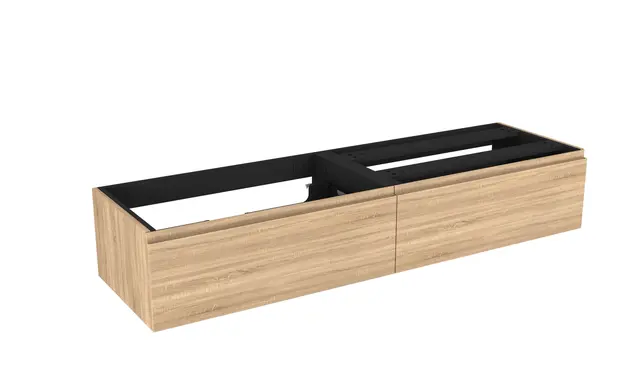 Servantskap fingergrep MIE DEMI 140 140x46x29cm lys eik pvc servant x1 