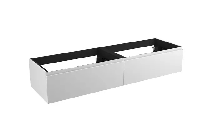 Servantskap fingergrep MIE DEMI 140 140x46x29cm hvit matt lakk servant x2 