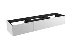Servantskap fingergrep MIE DEMI 180 3x60 180x46x29cm hvit matt lakk servant x2