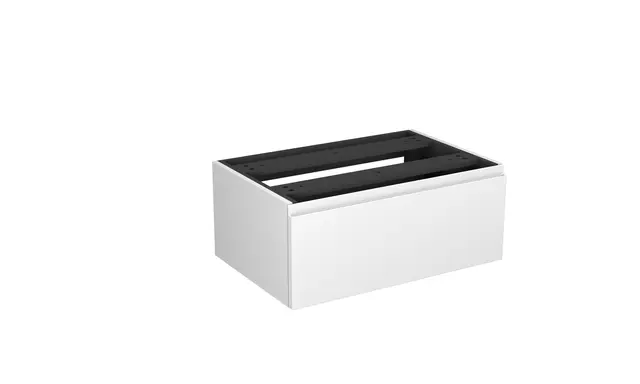 Sideskap fingergrep MIE DEMI 80 80x46x29cm hvit lakk 