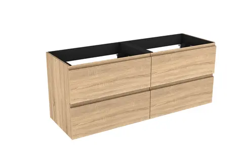 Servantskap fingergrep hylle MIE 160 160x46x57cm lys eik pvc