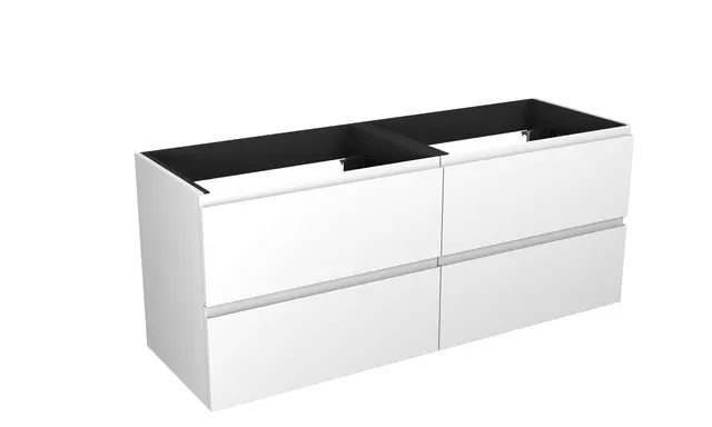 Servantskap fingergrep hylle MIE 160 160x46x57cm hvit lakk 