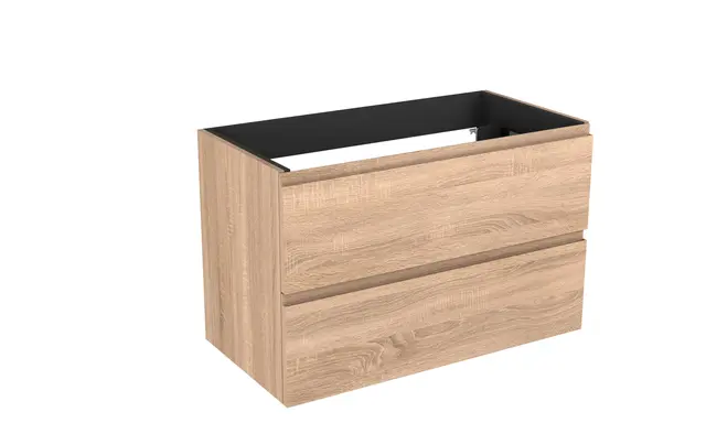 Servantskap fingergrep MIE 100 100x46x57cm lys eik pvc 